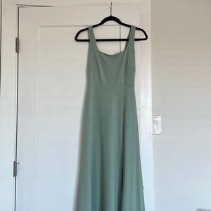 Birdy Grey Sage Green Scoop Neck Maxi Dress